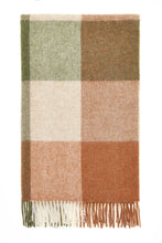 Load image into Gallery viewer, Bronte Moon 100% British Wool Block Check Range Throw