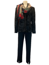 Load image into Gallery viewer, E&F Front Slit Pant w/Sewn Seam Black