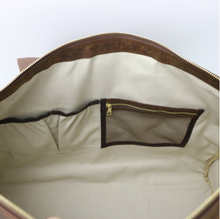 Load image into Gallery viewer, Oakbark & Chrome Weekender Bag