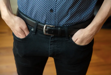 Load image into Gallery viewer, Bosca Belt Castelo Black