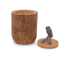 Load image into Gallery viewer, Vagabond House Owl Wood Canister