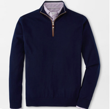 Load image into Gallery viewer, PETER MILLAR 1/4 ZIP AUTUMN CREST SWEATER - NAVY