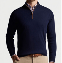 Load image into Gallery viewer, PETER MILLAR 1/4 ZIP AUTUMN CREST SWEATER - NAVY