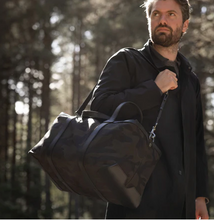Load image into Gallery viewer, Mismo Tour Medium Duffle in Black Camo and Black Leather