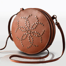 Load image into Gallery viewer, Urban Equestrian Cavalier Leather Crossbody Chestnut