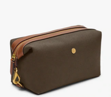 Load image into Gallery viewer, Mismo Wash Bag Kit in Canvas and Leather Trim