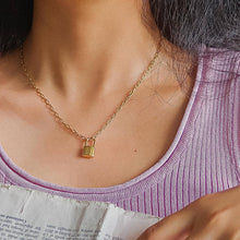 Load image into Gallery viewer, Flânerie - Locky 18K Non-Tarnish Lock Chain Necklace
