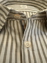 Load image into Gallery viewer, GMF 965 Washed Cotton Stripe Shirt Taupe
