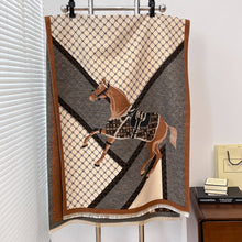 Load image into Gallery viewer, Winding River - Equestrian Brown Giddy Up Reversible Wrap
