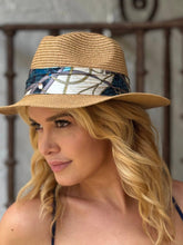 Load image into Gallery viewer, Stacy Bradley Design - Hat / Navy Teal Tassel
