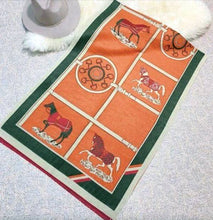 Load image into Gallery viewer, Winding River - Equestrian Orange Reversible Wrap – Gallop Collection
