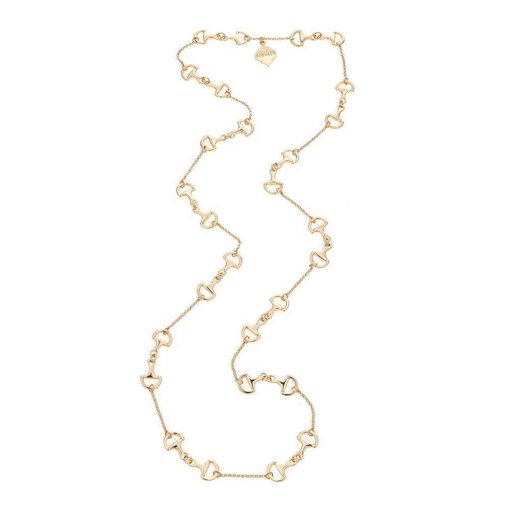 Fornash - Long Baby Horsebit Necklace