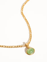 Load image into Gallery viewer, Flânerie - Winslow Non-Tarnish Green Stone Pendant Chain Necklace
