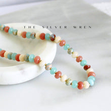 Load image into Gallery viewer, The Silver Wren - Desert Morning Stone Candy Necklace, Pastel Layering
