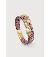 Load image into Gallery viewer, SAACHI - Bling Charm Leather Bracelet
