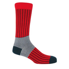Load image into Gallery viewer, Peper Harow Socks - Oxford Stripe Premium Men&#39;s Cotton Socks
