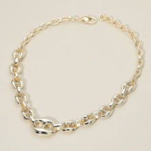 Load image into Gallery viewer, Sensi - 14K Gold Plated Mariner Link Chain Necklace

