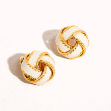 Load image into Gallery viewer, Flânerie - Astor 18K Gold Basket Weaved Ball Studs
