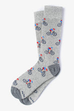Load image into Gallery viewer, Alynn - Spin Cycle - Bicycle Race Carded Cotton Sock Alynn CLOSEOUT
