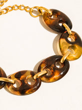 Load image into Gallery viewer, Flânerie - Acacia 18K Gold Non-Tarnish Chunky Resin Link Bracelet
