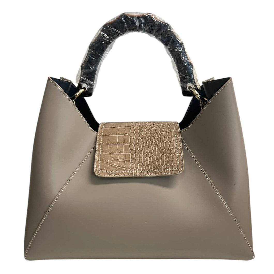Modarno Chloe Leather Handbag with Flap
