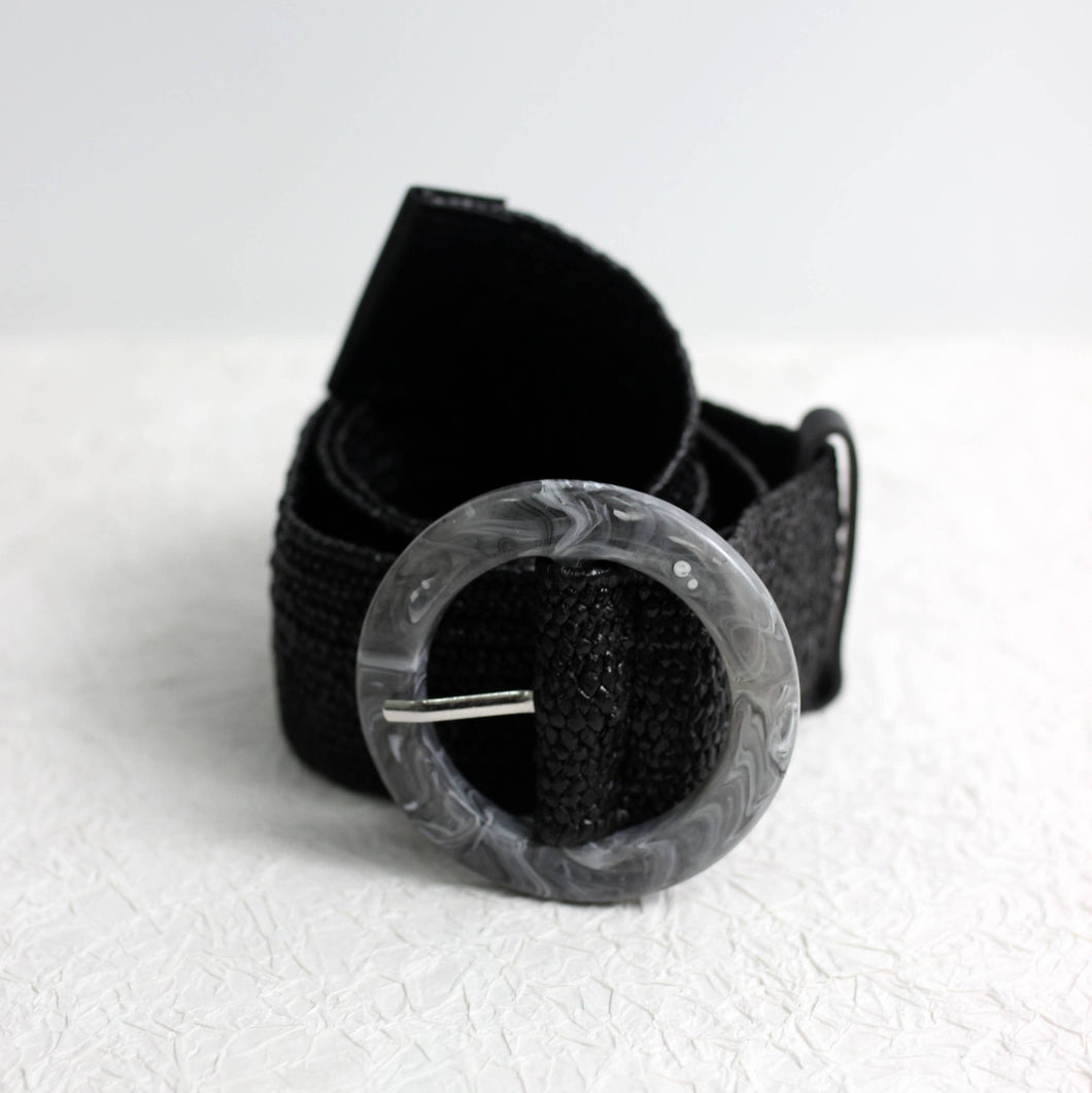 ESLEY - A2503WR52667 - Woven Belt with Round Buckle