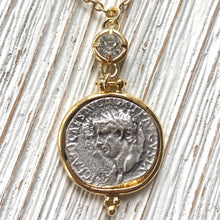 Load image into Gallery viewer, VB&amp;C Greek Coin Necklace
