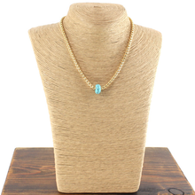 Load image into Gallery viewer, Pretty P Stone Ring Necklace
