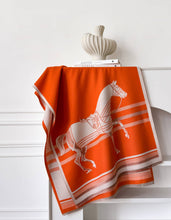 Load image into Gallery viewer, Winding River - Orange / Cream Horse Corral Reversible Wrap
