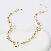 Load image into Gallery viewer, Sensi - 14K Gold Plated Horsebit Industrial Link Chain Necklace
