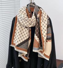 Load image into Gallery viewer, Winding River - Equestrian Brown Giddy Up Reversible Wrap
