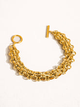 Load image into Gallery viewer, Flânerie by MAIQ - Donni 18K Gold Non-Tarnish Bold Weave Bracelet
