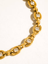 Load image into Gallery viewer, Flânerie by MAIQ - Xenon 18K Gold Non-Tarnish CZ Circle Link Bracelet
