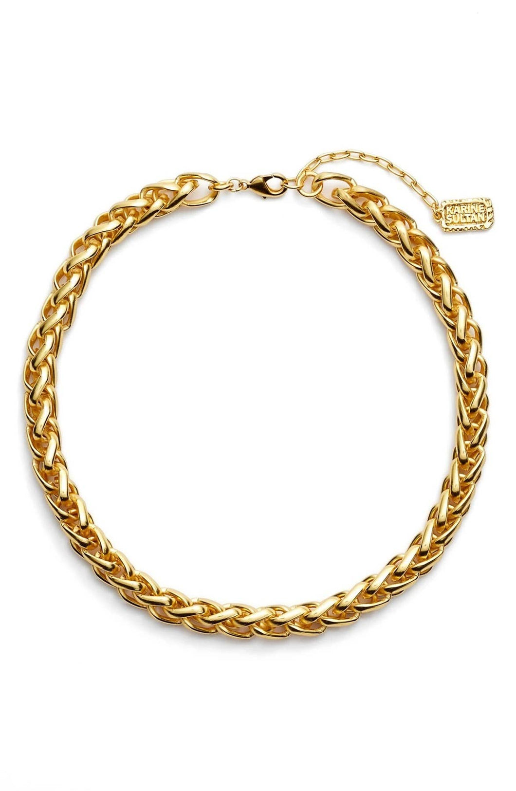 KARINE SULTAN - Trendy Braided Link Chain Necklace for Women
