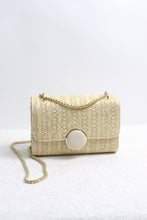Load image into Gallery viewer, ESLEY - A2411HH87301 - Elegant Woven Textured Clutch with Gold Chain Detail
