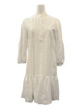 Load image into Gallery viewer, 0039 Italy Mila Linen Embroidered Dress White
