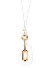 Load image into Gallery viewer, ZENZII Jewelry - Faux Leather Link Pendant Necklace
