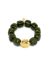 Load image into Gallery viewer, ZENZII Jewelry - Tessa Puffy Square Beaded Stretch Bracelet
