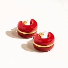 Load image into Gallery viewer, Flânerie - Arlo 18K Gold Small C Hoop Earring
