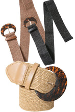 Load image into Gallery viewer, Leto Accessories - Basketweave Stretch Fashion Cinch Belt
