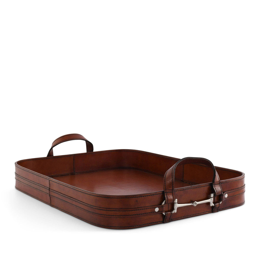 Vagabond House - Premium Leather Bit Serving Tray