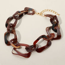 Load image into Gallery viewer, Sensibling Corp. - Celluloid Acetate Chunky Abstract Link Necklace
