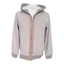 Load image into Gallery viewer, Ketroy Full Zip Hoodie with Micro Suede Trim Beige
