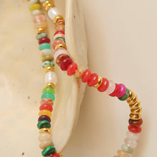 Load image into Gallery viewer, Flânerie - Sunny Non-Tarnish Boho Color Beaded Necklace
