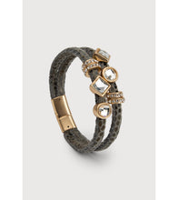 Load image into Gallery viewer, SAACHI - Bling Charm Leather Bracelet
