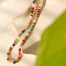Load image into Gallery viewer, Flânerie - Sunny Non-Tarnish Boho Color Beaded Necklace
