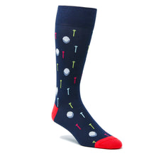 Load image into Gallery viewer, ELL &amp; Atty - Golf Sock Mid-Calf Peruvian Pima Cotton Ball &amp; Tee Design

