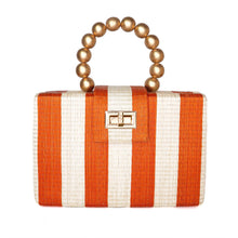 Load image into Gallery viewer, Soli &amp; Sun - Orange Stripe Clutch
