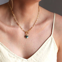 Load image into Gallery viewer, The Silver Wren - Natural Labradorite Toggle Necklace
