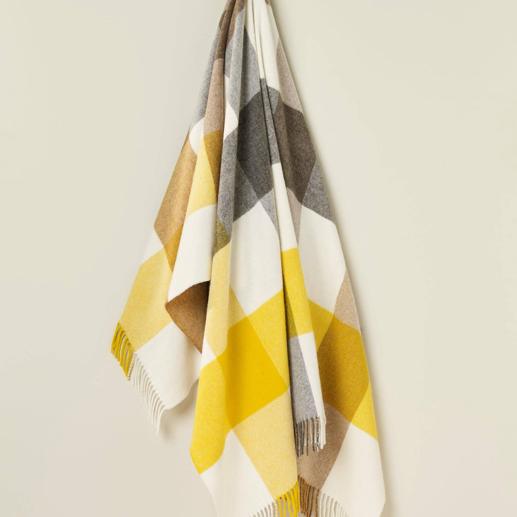 Bronte Moon Merino Lambswool Block Islay Throws